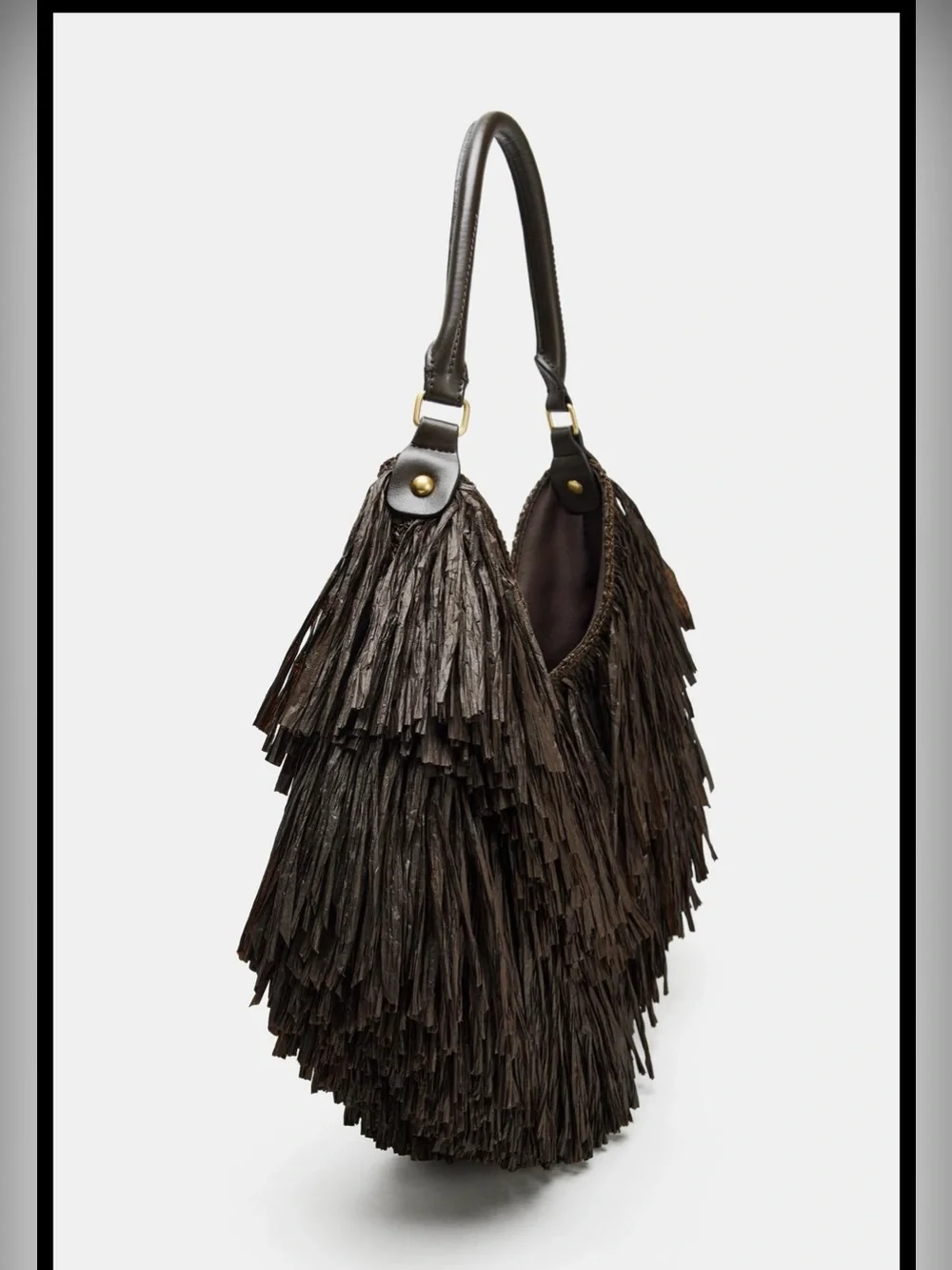 Zara fringe tote bag